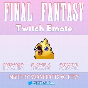 Final Fantasy twitch emote: Chocobo