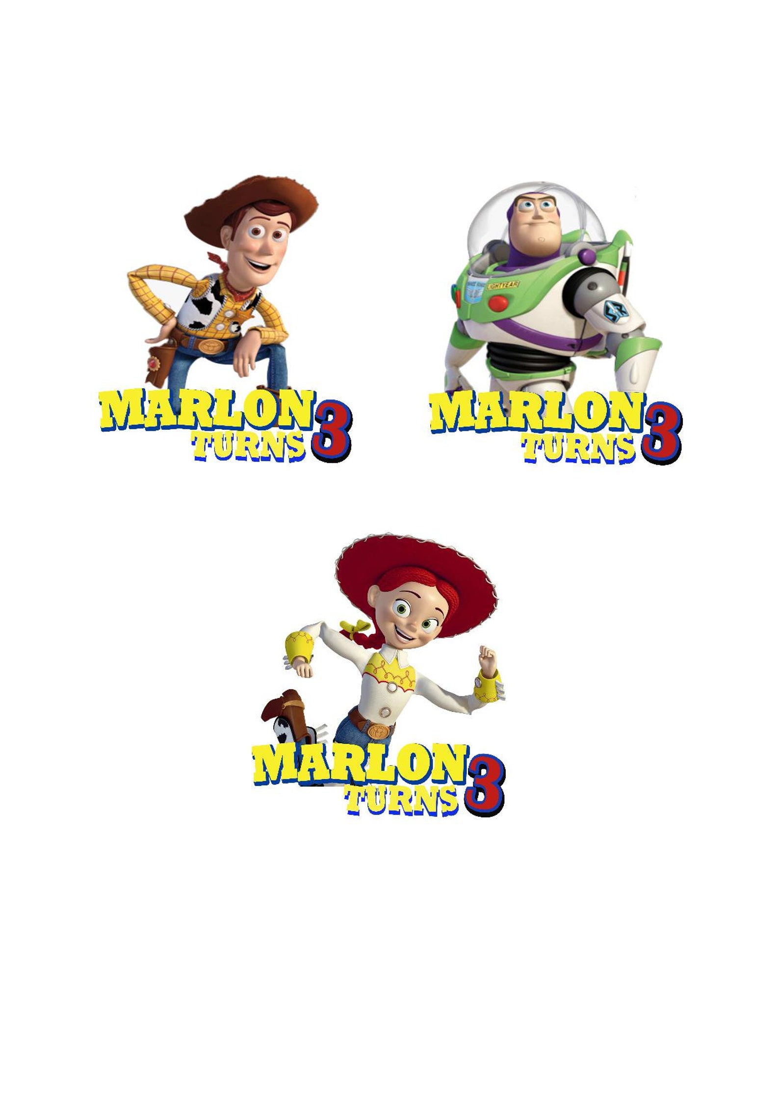 Toy Story Temporary Tattoos Toy Story Birthday Toy Story | Etsy