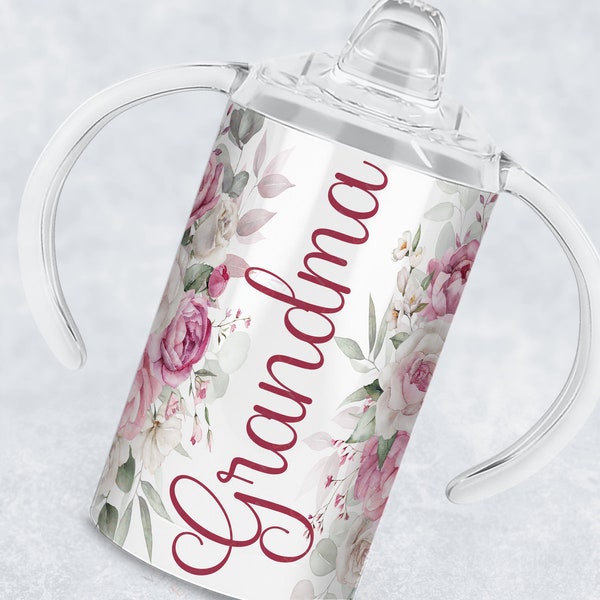 Floral sippy cups for disabled adult or child, Ideal gift for mum with Dementia, Perfect stocking fillers for women