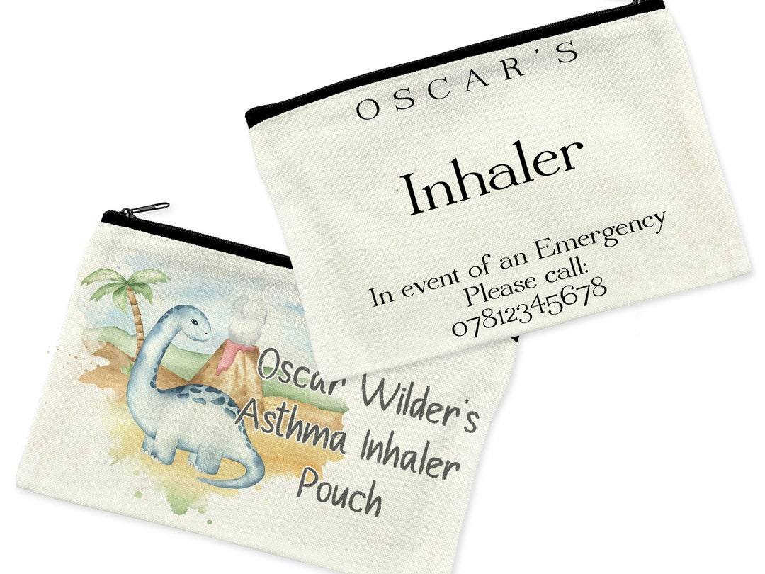 Asthma Inhaler Holder , Medication Bag for Kids , Medication Travel Bag