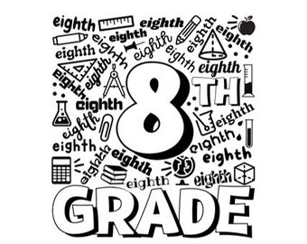 8th Grade Svg Etsy