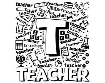 Download Teacher Typography Etsy