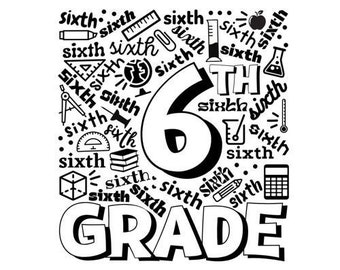 6th Grade Svg Etsy