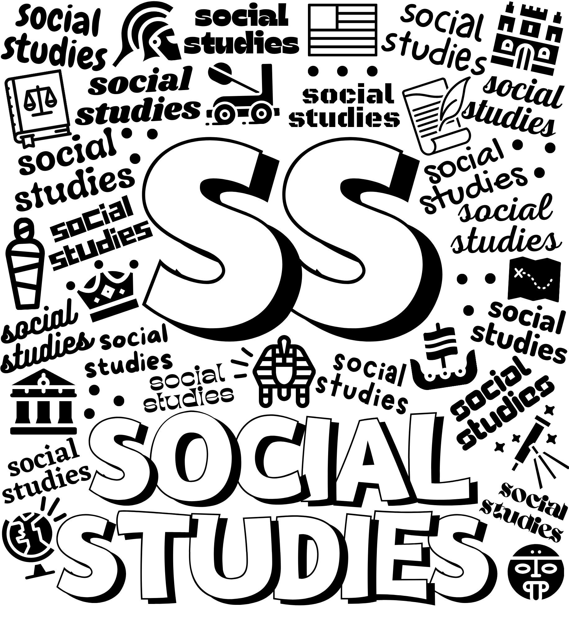 Svg Bundle Math Science Social Studies and ELA Typography - Etsy