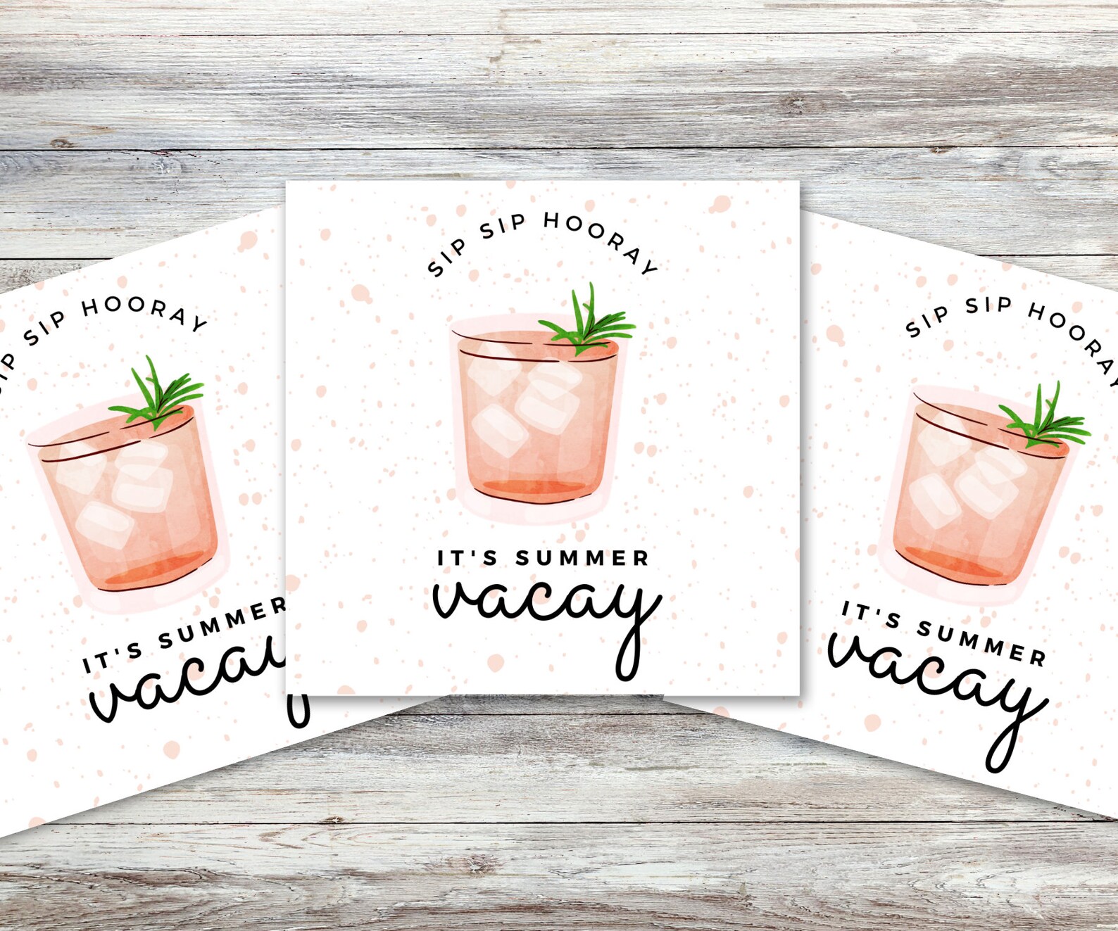 Sip Sip Hooray Summer Vacay Teacher Thank You/ Happy Hour Etsy