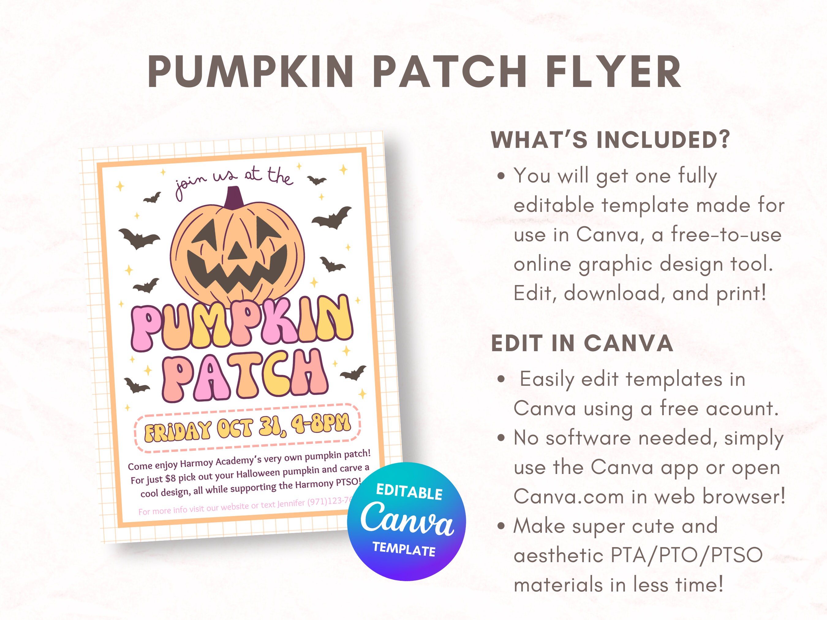Pumpkin Patch Flyer Template Halloween School Event Pumpkin Etsy Pumpkin Patch Flyer Template Halloween School Event Pumpkin Etsy