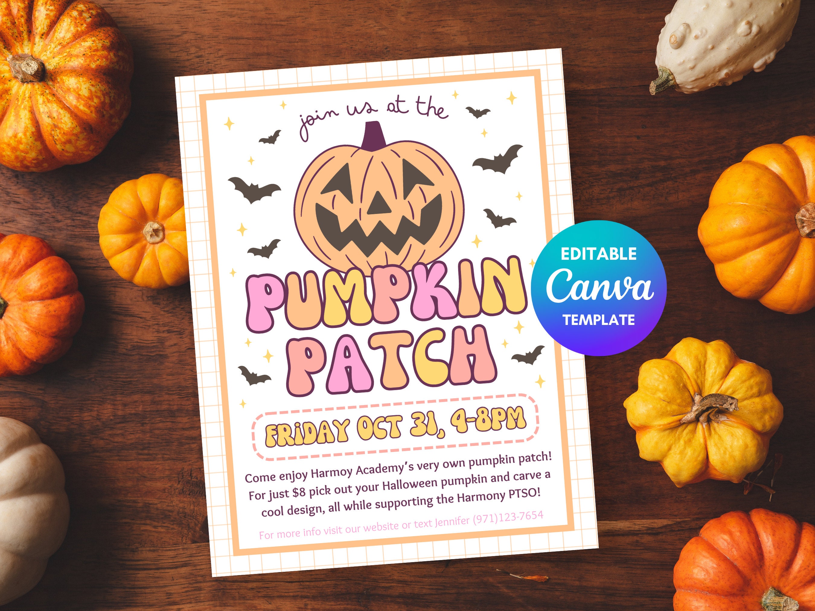 Pumpkin Patch Flyer Template Halloween School Event Pumpkin Etsy Pumpkin Patch Flyer Template Halloween School Event Pumpkin Etsy