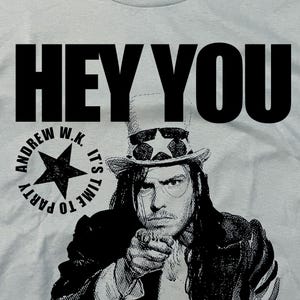 稀少 00s Andrew W.K. Tシャツ Mサイズ バンドT ロックT 黒 Andrew wk shirt - Etsy 日本