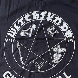 Camiseta Witchfynde (negra) Heavy Metal Rock n Roll NWOBHM