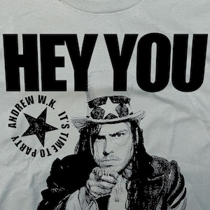 Andrew Wk Shirt - Etsy