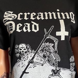 Screaming Dead T-Shirt (Black) UK82 Post-Punk Deathrock