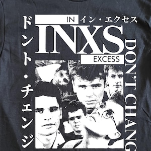 INXS T-Shirt: 80s Post Punk New Wave Graphic Tee
