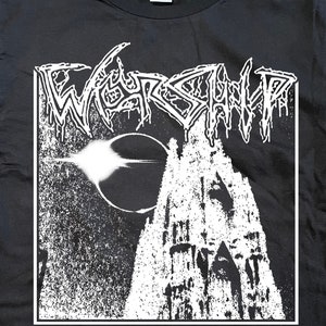 WORSHIP T-shirt (black) Funeral Doom Metal Thergothon Mournful