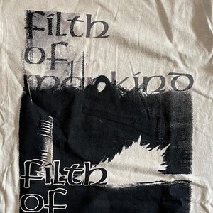 Filth of Mankind Sand T-Shirt: Crust Punk Graphic Tee