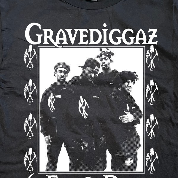 Gravediggaz T-Shirt (Black) Wu-Tang Clan Rza Nas Mobb Deep Brutha Lynch Hung
