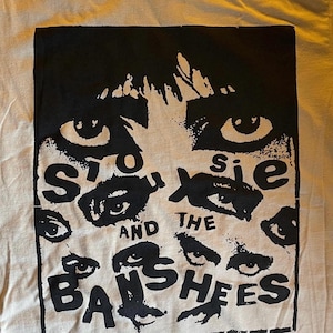 Siouxsie and The Banshees T-Shirt (Sand) Goth Deathrock Post Punk Bauhaus The Cure Sisters of Mercy