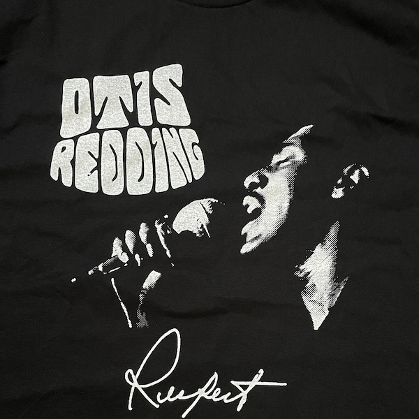 Otis Redding T-shirt (zwart) Soul Stax Motown James Brown Aretha Franklin Sam Cooke Wilson Pickett Al Green