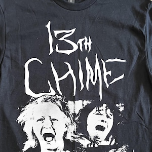 13th Chime T-Shirt (Black) Goth Post-Punk Deathrock 1919 Mephisto Waltz 45 Grave Skeletal Family