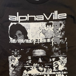 Alphaville T-Shirt on Black - Post Punk New Wave 80s Japan Camouflage a-ha Yazoo Ultravox