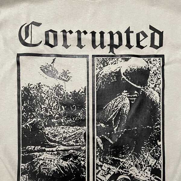 Corrupted T-Shirt (Sand) Doom Sludge Punk Noothgrush Grief Khanate