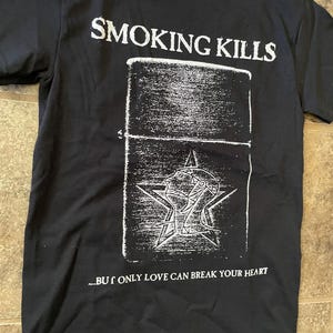 Sisters of Mercy *TWO-SIDED* T-Shirt (White on Black) Goth Post-Punk image 8