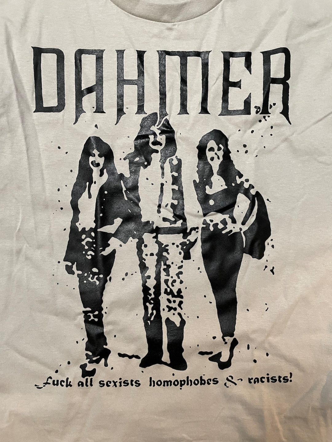 T-shirt "Stabber" DHME-R Grindcore - Imprimé Graphique Noir - Gildan 5000 - Neuf Avec étiquettes