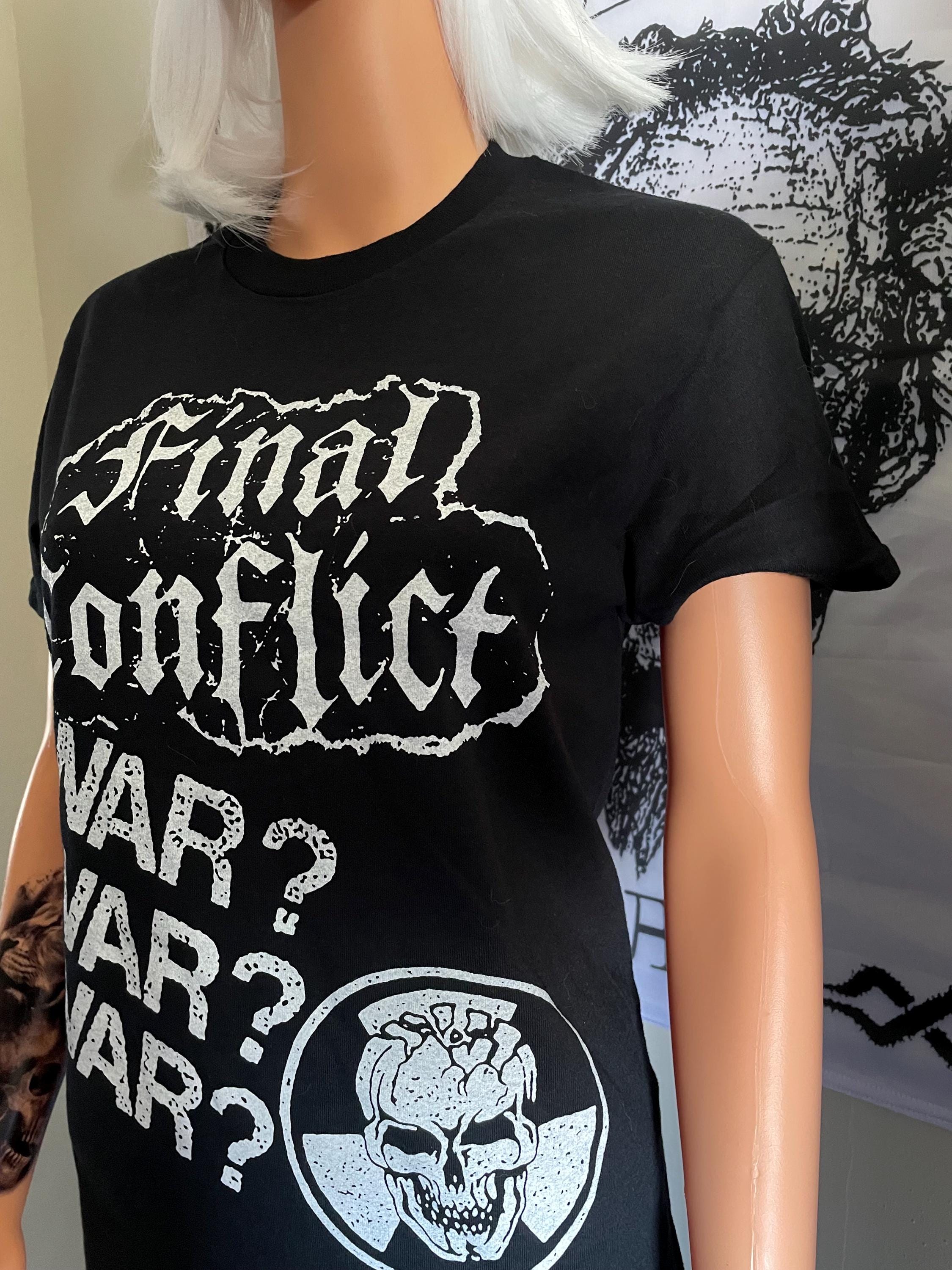 ファイナルコンフリクトTシャツ（ブラック）パンク・ハードコア 