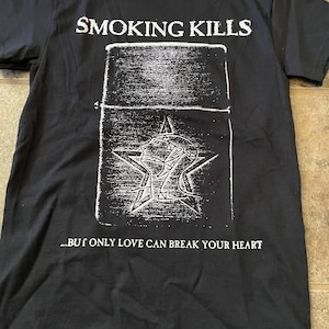Sisters of Mercy *TWO-SIDED* T-Shirt (White on Black) Goth Post-Punk image 7