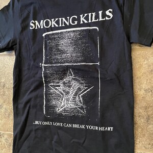 Sisters of Mercy *TWO-SIDED* T-Shirt (White on Black) Goth Post-Punk image 5