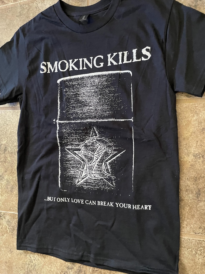 Sisters of Mercy *TWO-SIDED* T-Shirt (White on Black) Goth Post-Punk image 5