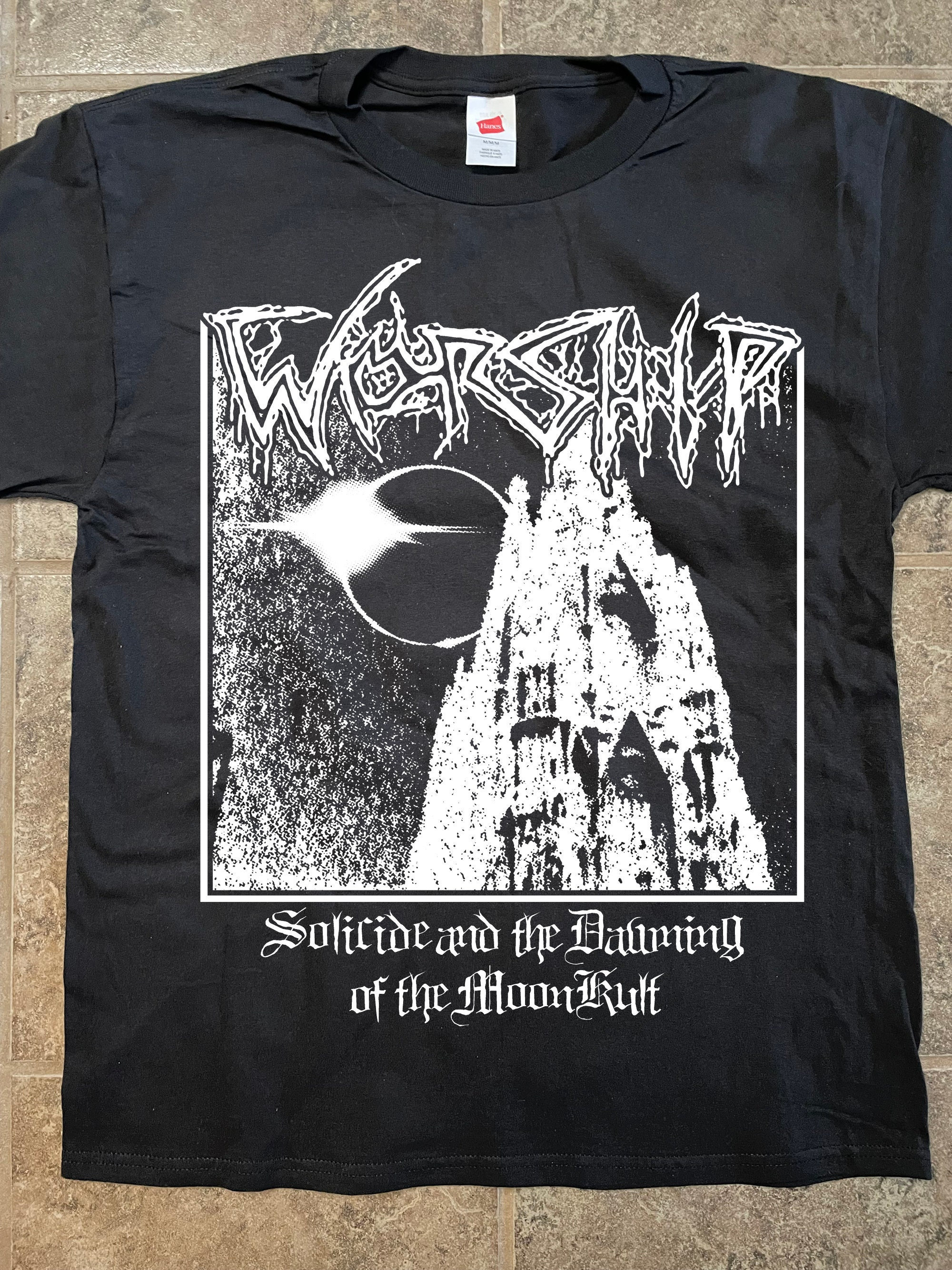 WORSHIP T-shirt (black) Funeral Doom Metal Thergothon Mournful