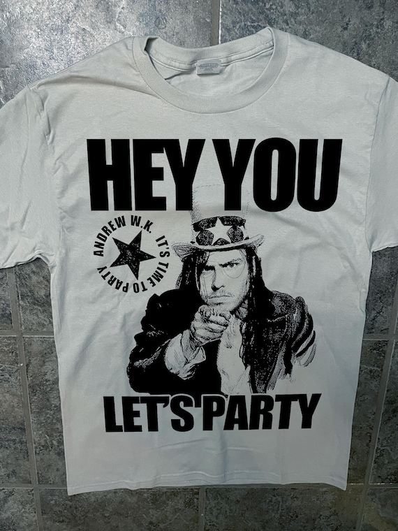 00s ANDREW W.K. Tシャツ ANDREW WK バンT Andrew W.K. T-shirt (ice Grey) Party Rock Roll - Etsy