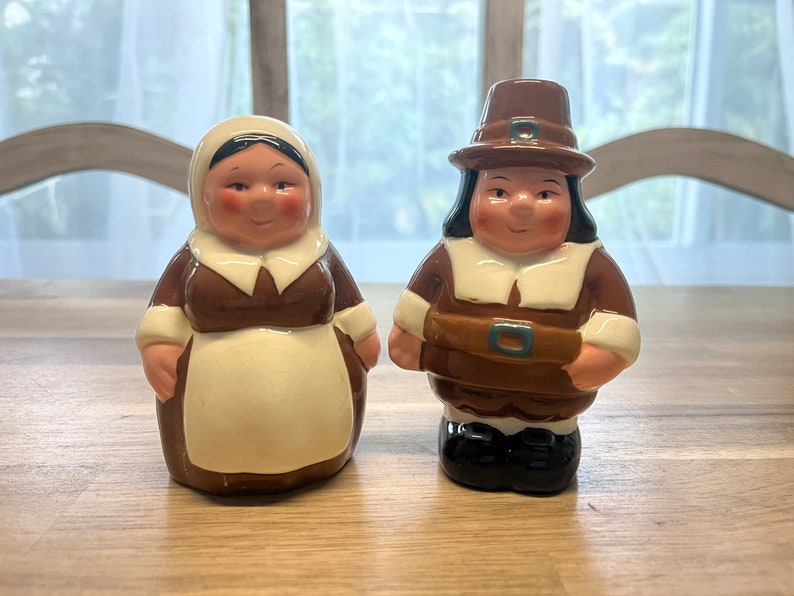 Vintage Publix Pilgrim Pair Collection Thanksgiving Salt & Etsy