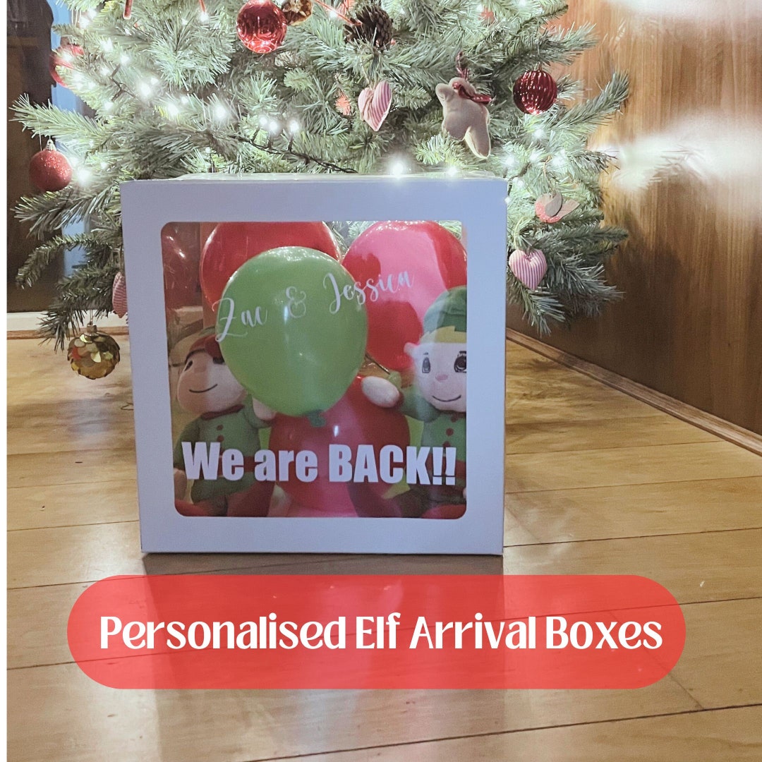 Personalised Elf Arrival Box, DIY Kit for Elves Arrival, I'm Back