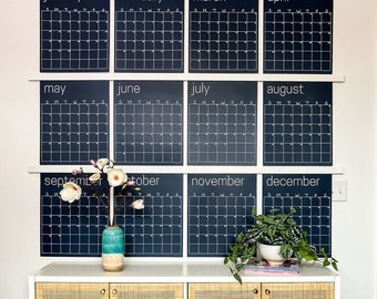 Reusable Large Wall Calendar for 2024 | Erasable Wall Calendar | Large Monthly Wall Planner | Monthly Wall Calendar | Perpetual Calendar