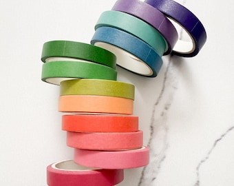 Colorful Washi Tape (Set of 12)