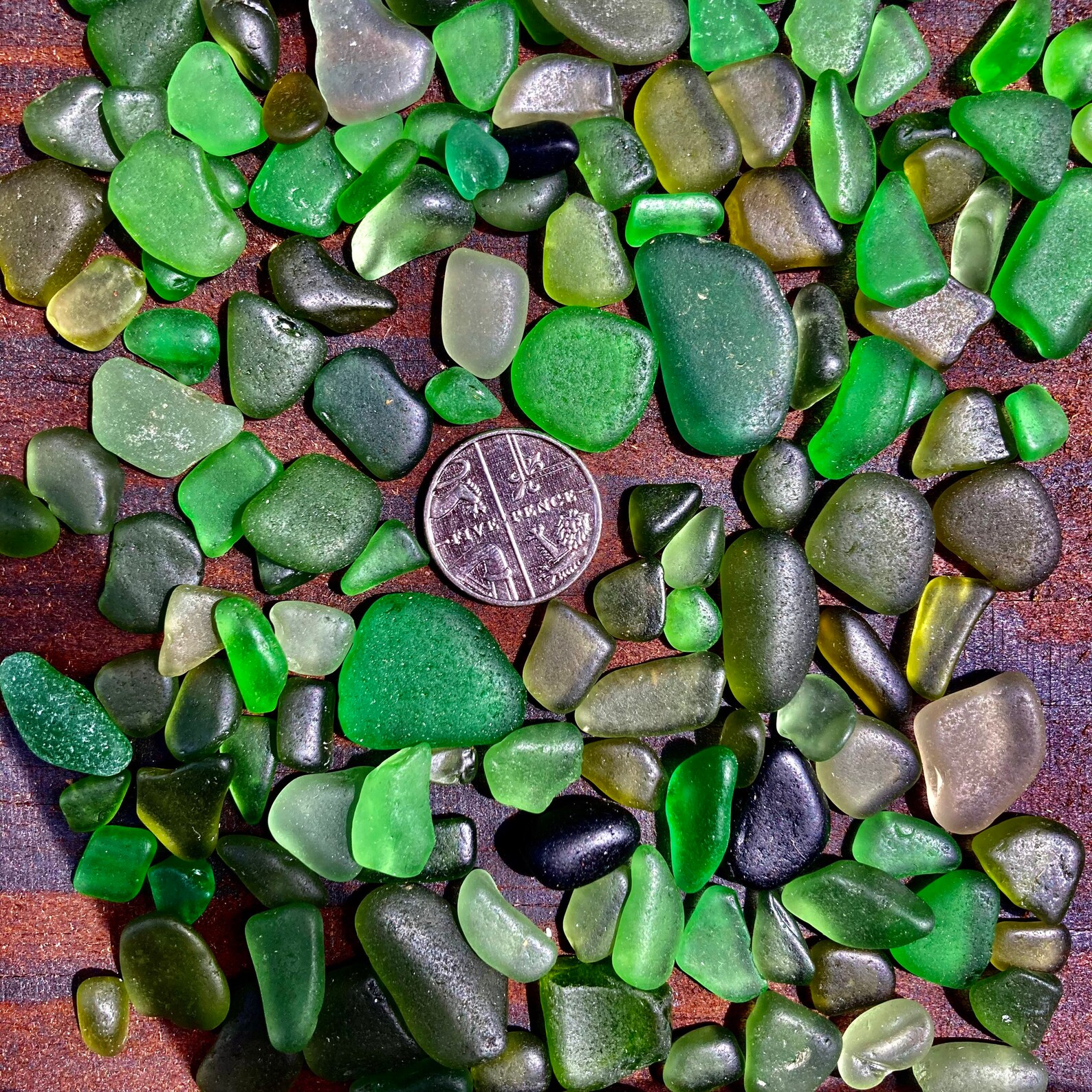 RARE GREEN Sea Glass Devon Coast 50 Pieces Perfect For Etsy
