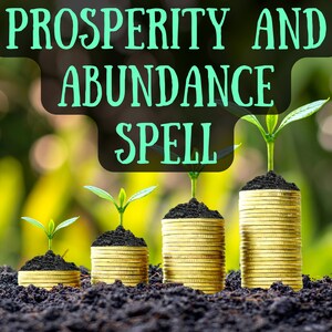 Manifest Prosperity & Abundance Spell | Wealth Attraction | Financial Success | Abundance Ritual | Spell Casting Service | Wealth Magic