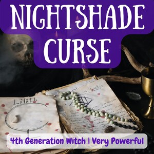 Nightshade Curse | Dark Magic Spell | Emotional Darkness Curse | Heaviness Curse | Witchcraft | Curse to Cause Sadness | Revenge Spell
