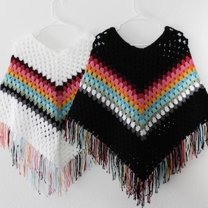 Handmade Mother's Day Gift Cardigan Birthday Gift Idea For Women Cardigan Poncho - Retro Stripes Crochet Beach Cover Sweater Great Gift Idea