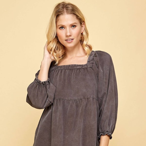 BABYDOLL DENIM TUNIC