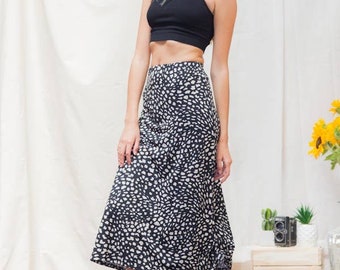 Animal Print Midi Skirt