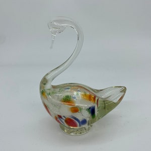 Murano Stijl Zwaan Kleurrijk Kunstglas