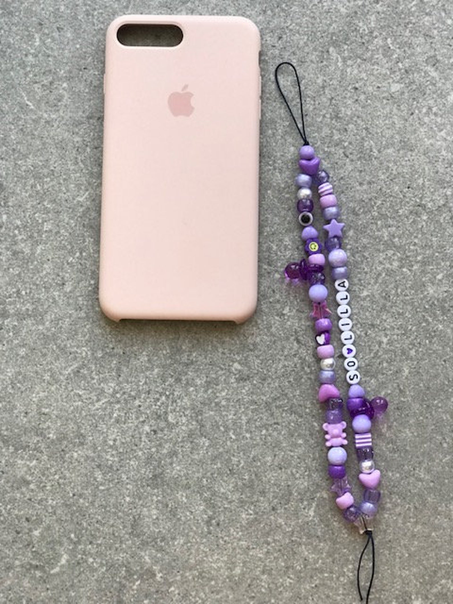 Phone strap phone beads lanyard and beads for mobile Etsy