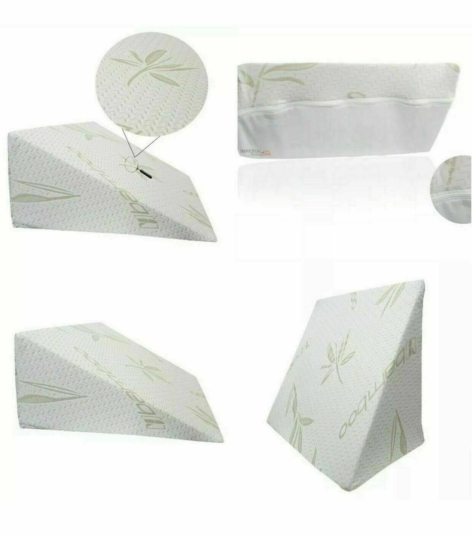 BAMBOO Wedge Pillow Orthopaedic Foam Wedge Back Support Pillow Etsy