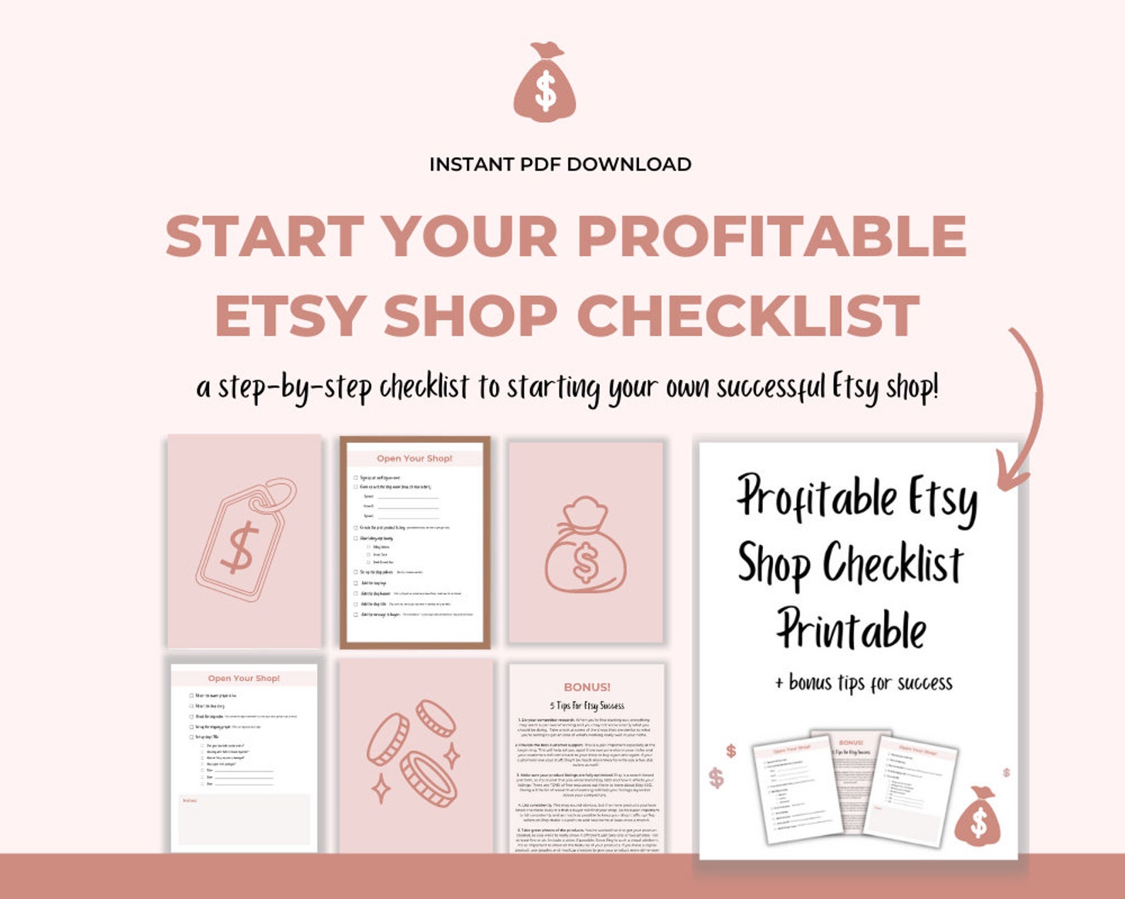 Start Your Successful & Profitable Etsy Shop Checklist Etsy Etsy España