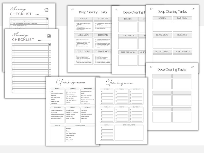 printable-cleaning-checklist-cleaning-planner-cleaning-schedule