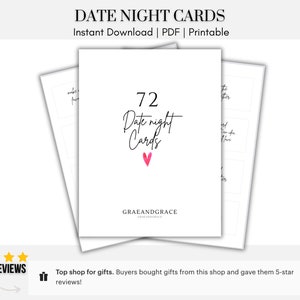 Printable Date Night Cards Date Night Coupons Date Night Cards for Couples Valentines Gift For Her Gift For Him DIY Gift