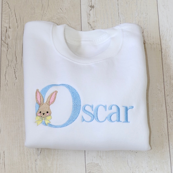 Easter Bunny  | Embroidered | Personalised Sweatshirt | Personalised Jumper | Jumper | Hoodie | T Shirt | Romper | Rabbit | Animals