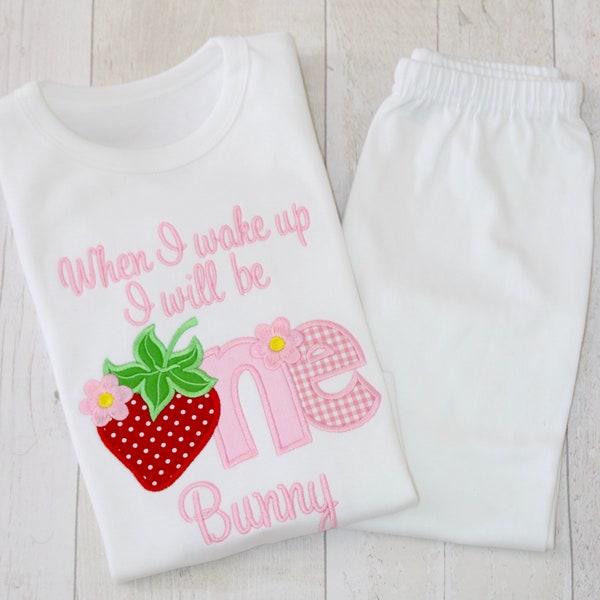 Strawberry Birthday Set | Personalised Pink Set | Fruit | Sweets | Birthday Girl | First Birthday | Second Birthday | Berry First Birthday